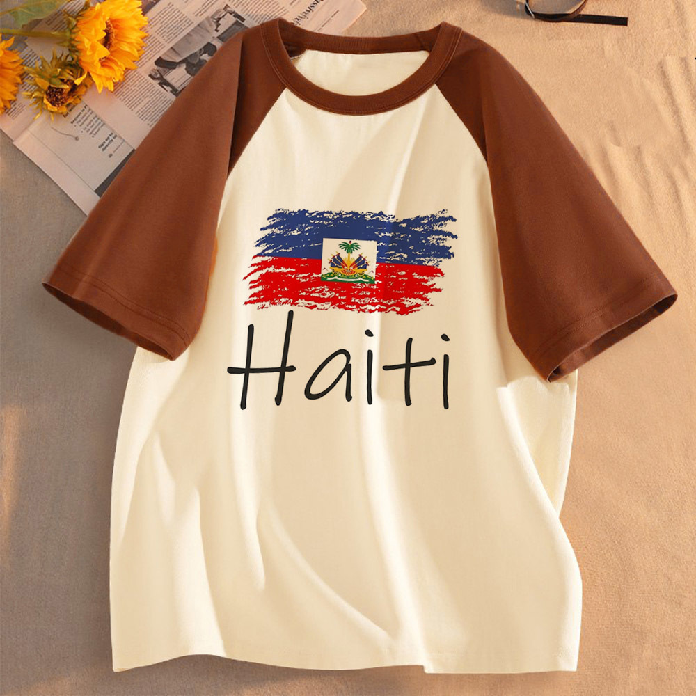 Women'S Fashion In The 80S - Haiti tişörtü kadın gotik 80'ler y2k