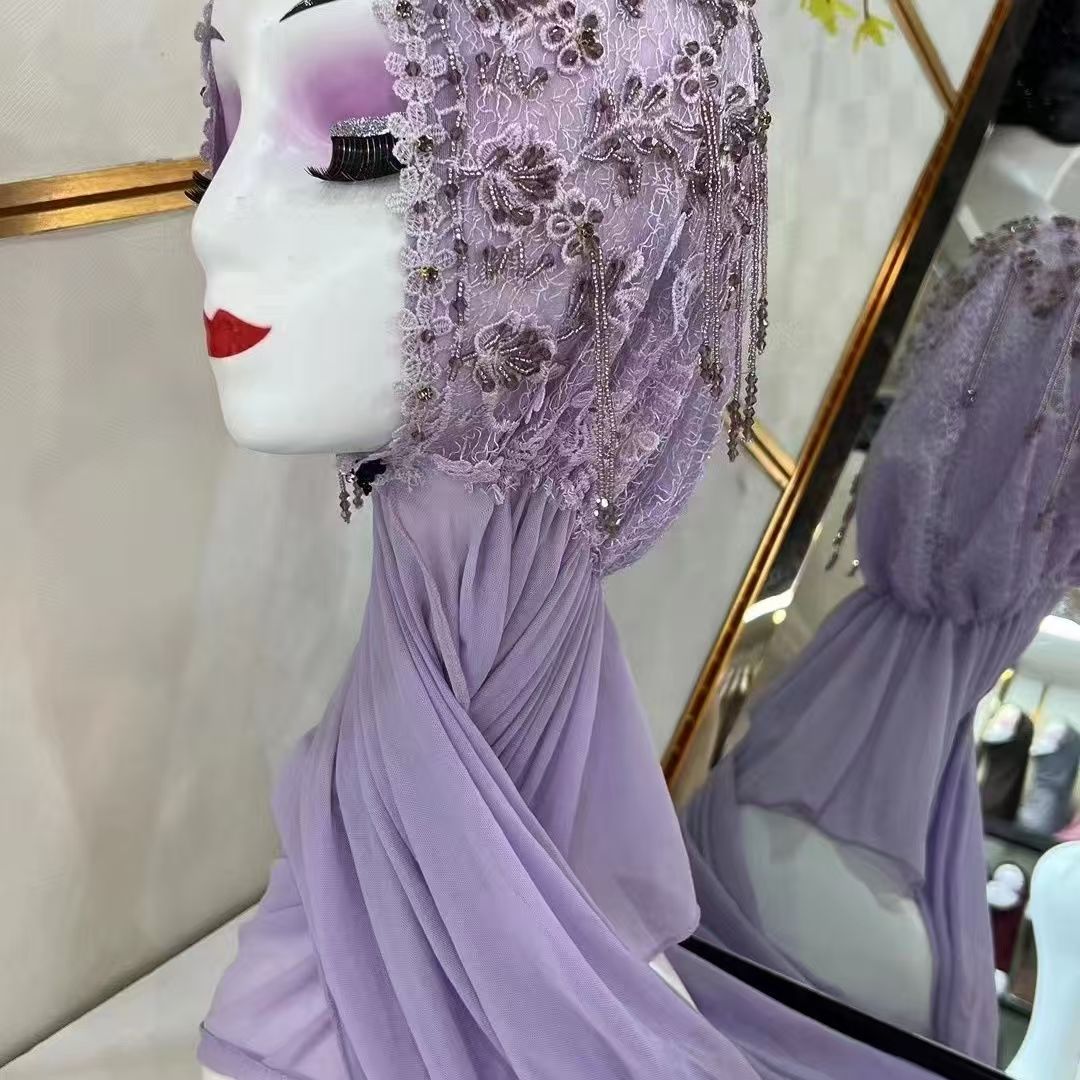 Women Fashion Malaysia - Tesettür Müslüman Kadınlar Şal Başörtüsü Lüks