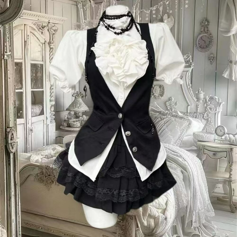 Puff Sleeve Blouse - Y2k Estetik Lolita Tarzı Tatlı 3