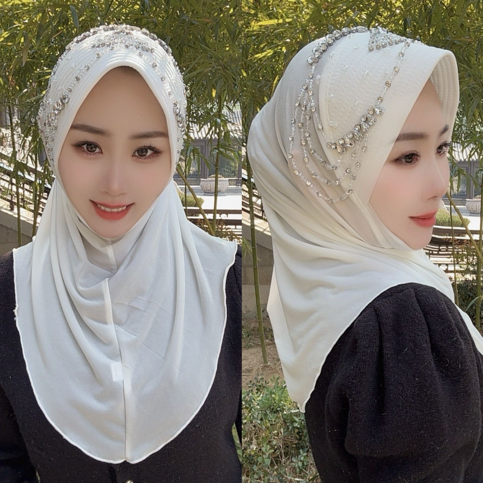 Women Fashion Malaysia - Tesettür Müslüman Kadınlar Şal Başörtüsü Lüks
