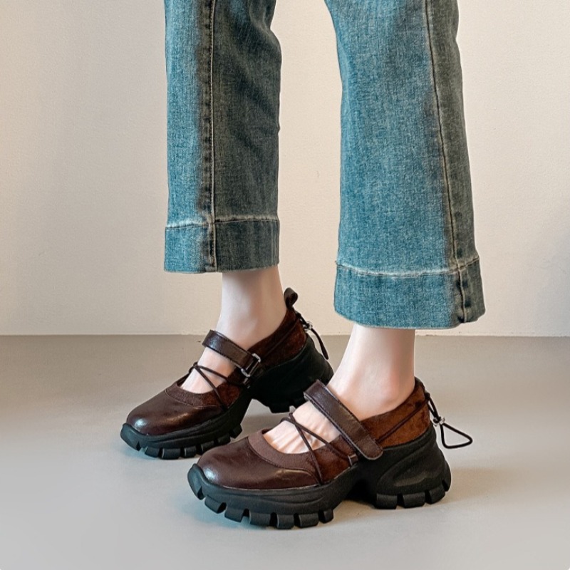 Women Fashion Nova - Yeni Retro Bale Mary Jane Ayakkabıları