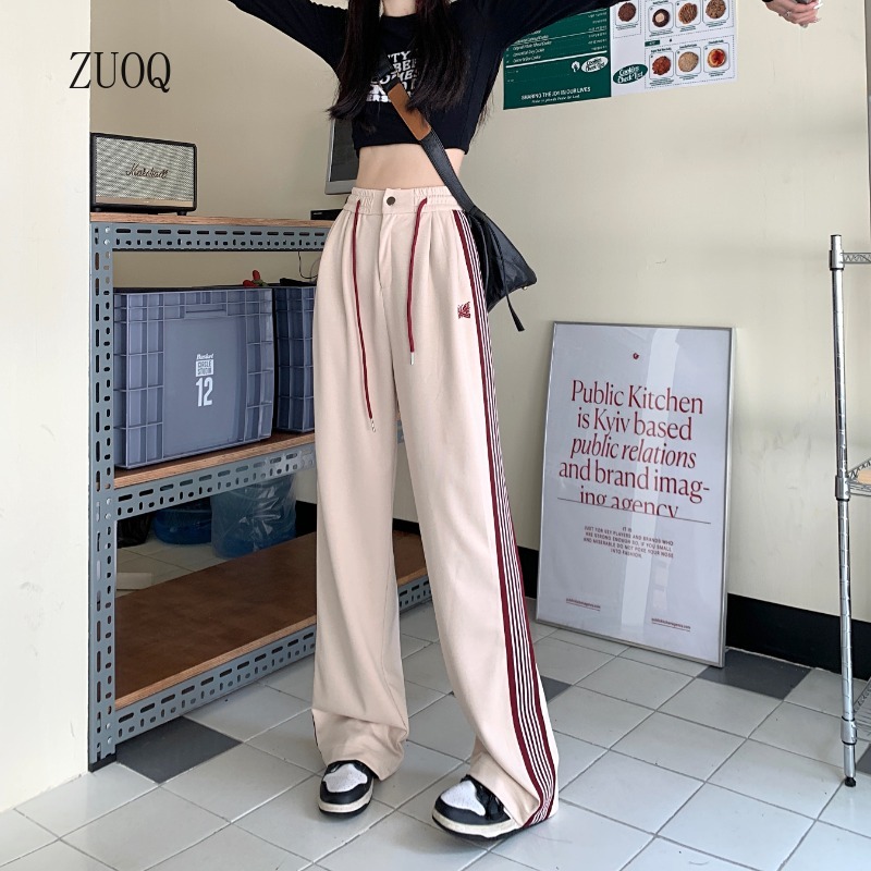 Women Fashion Usa - Amerikan Çizgili Pantolon Kadın 2025, Sonbahar
