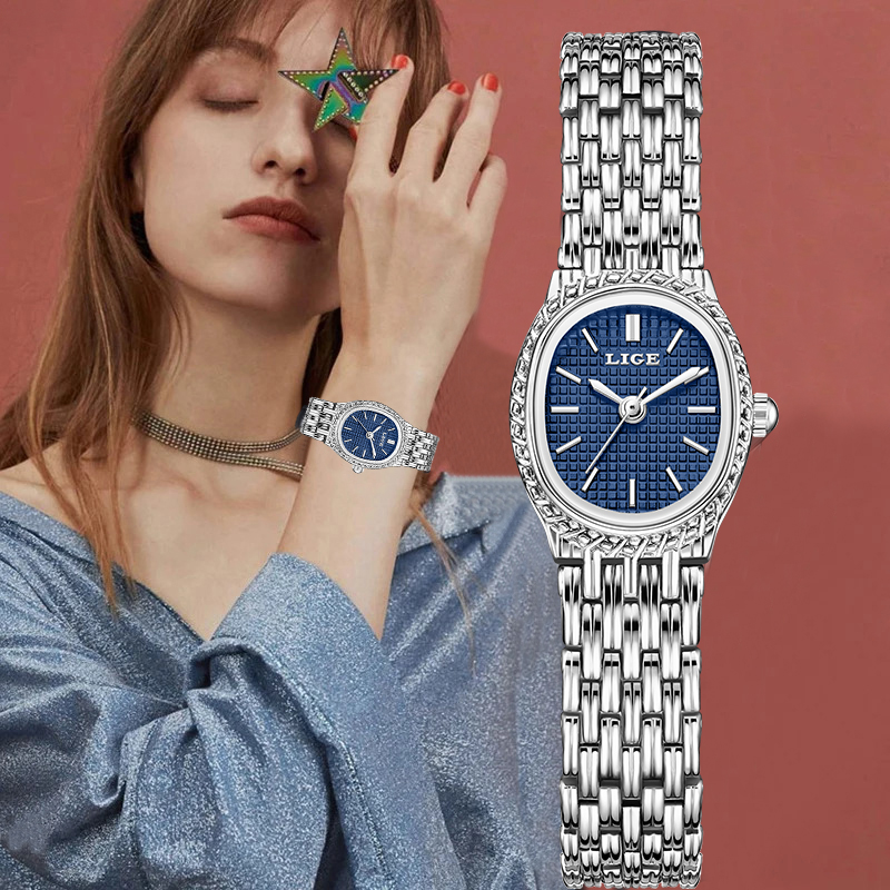 Women'S Fashion Quartz Watch - LIGE Moda Lüks Kuvars Kadın Izle