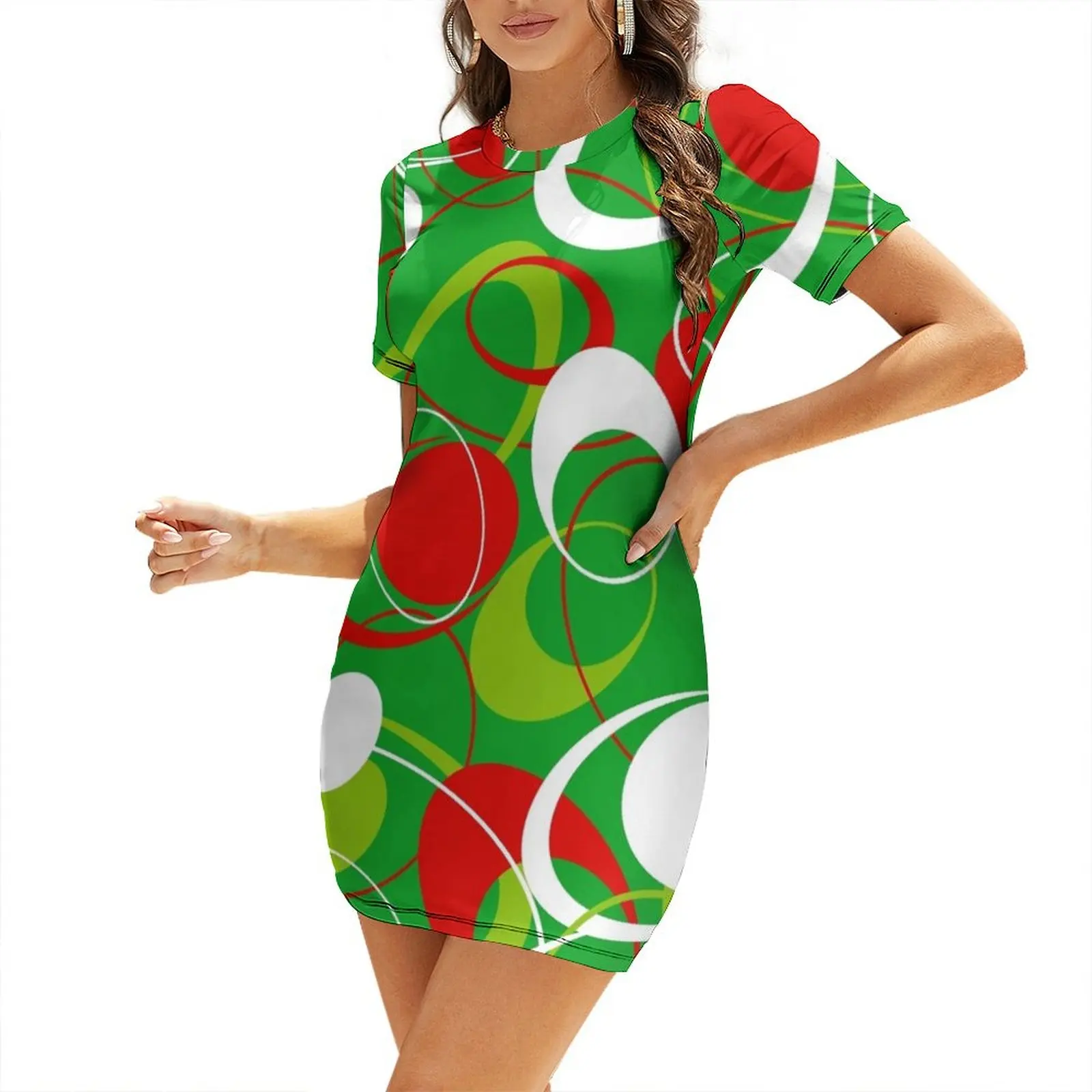 Retro 60'lar Oval Kısa Kollu E - Women'S Fashion In The 60S incelemesi ve fiyatı