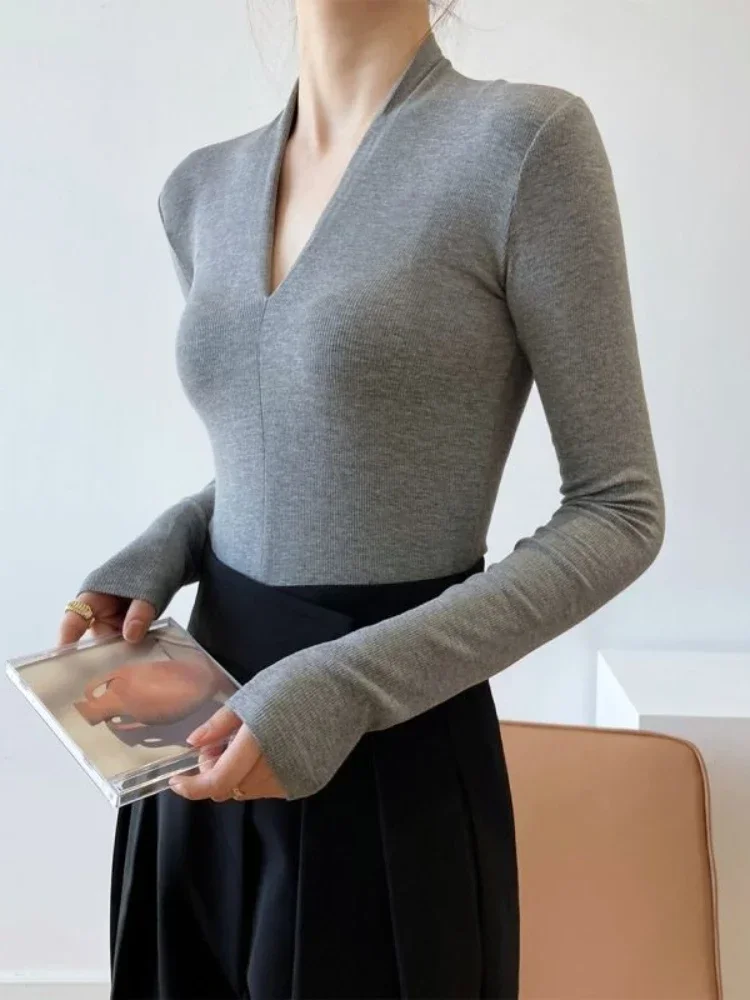 V Yaka İnce Kesim Gömlek Uzun  - Women Top Fashion incelemesi ve fiyatı