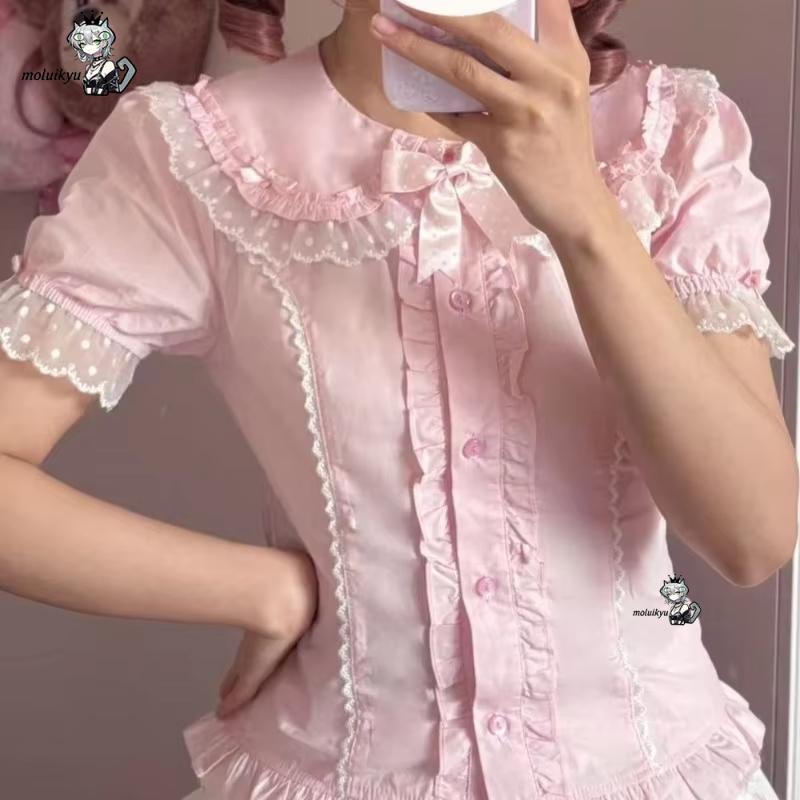 Kawaii Ruffles Bluzlar İlkbaha - Puff Sleeve Blouse incelemesi ve fiyatı