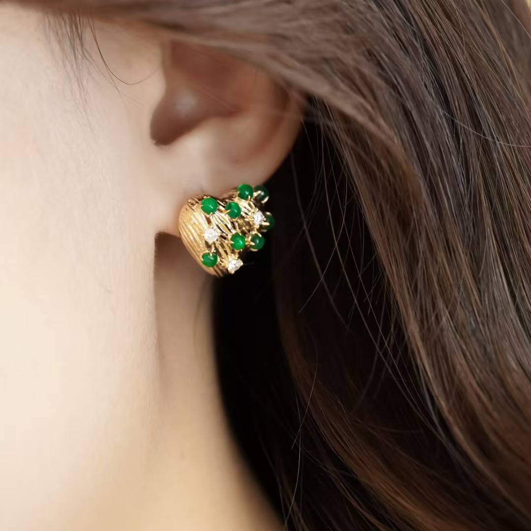 Retro14K Altın Dolgulu Zümrüt  - Women'S Fashion Victorian Era incelemesi ve fiyatı