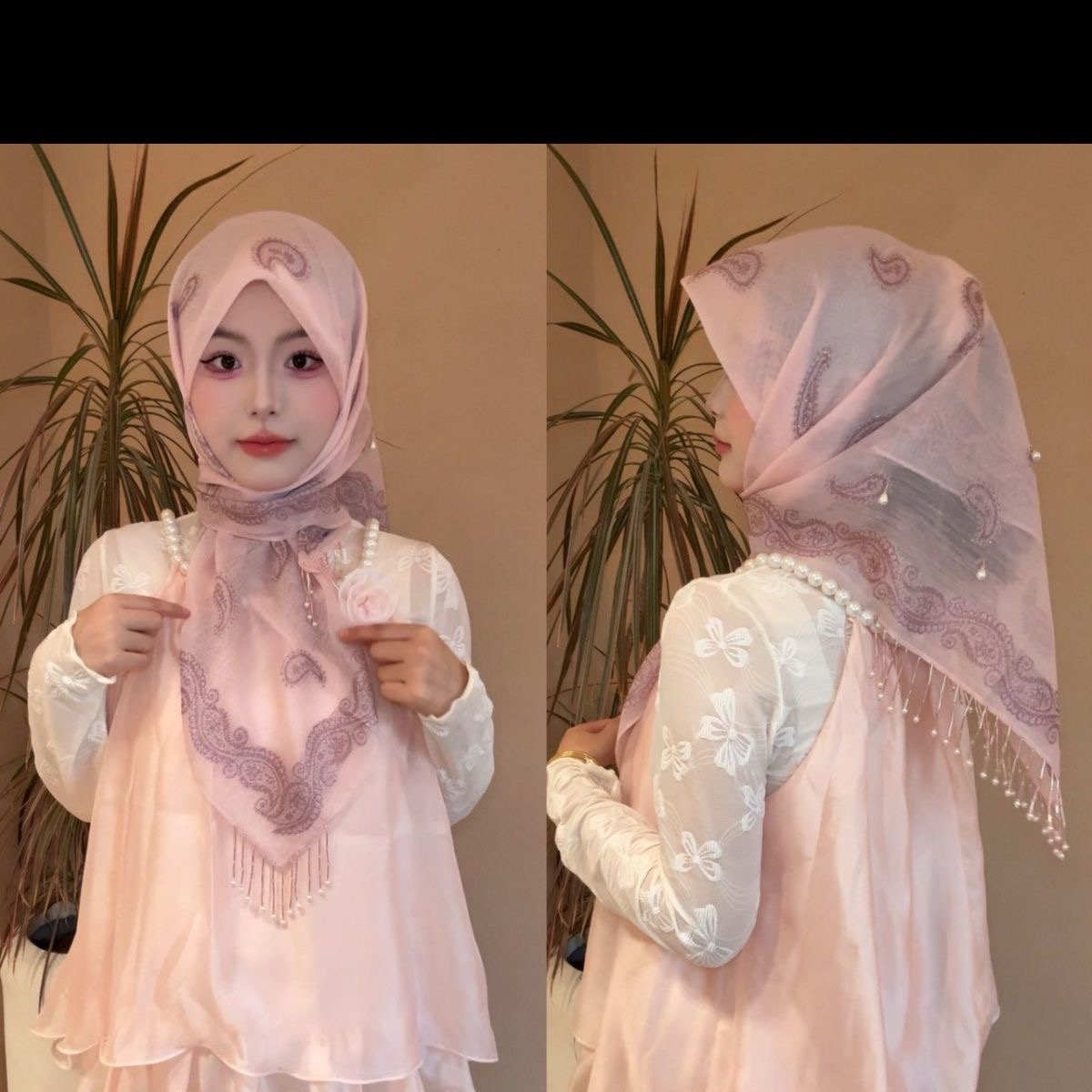 Tesettür Müslüman Kadınlar Şal - Women Fashion Malaysia incelemesi ve fiyatı