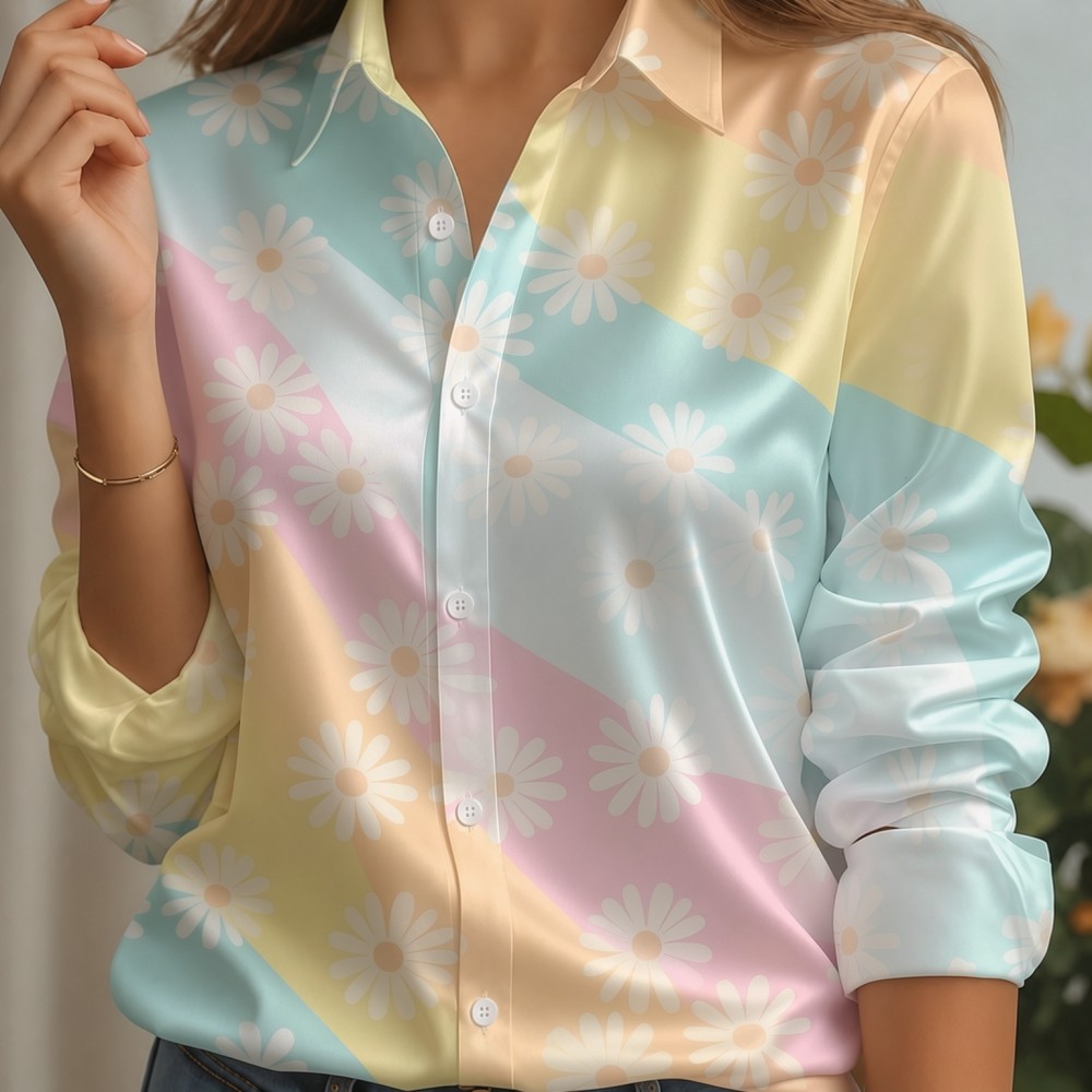 Kadın Saten Yaka Gömlek Pastel - Women Fashion Styles incelemesi ve fiyatı