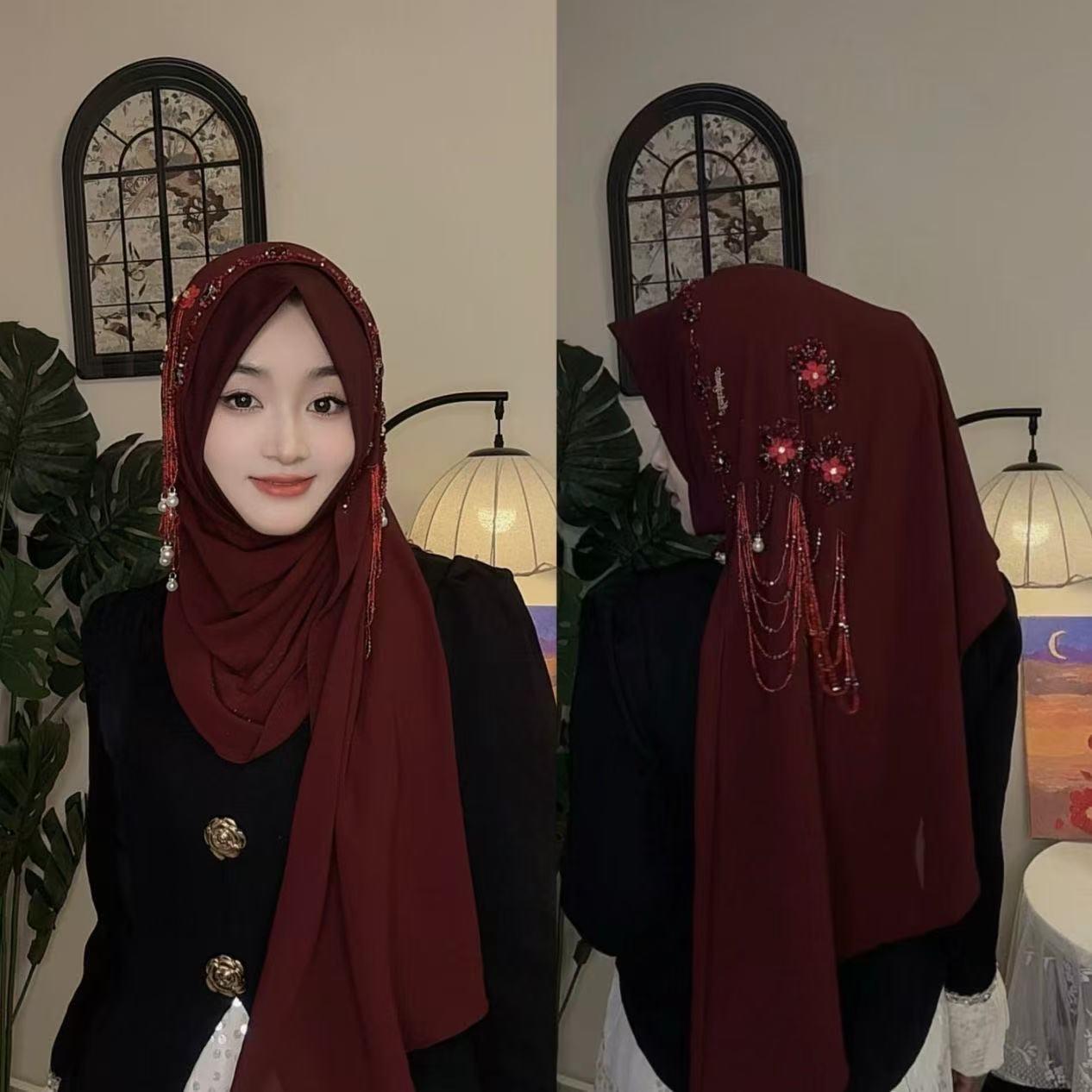 Abaya Tesettür Müslüman Kadınl - Women Fashion Malaysia incelemesi ve fiyatı