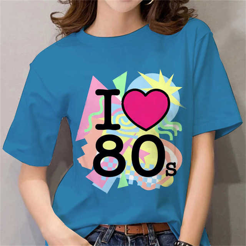 80'ler Kadın Tişörtü Siyah/Bey - Women'S Fashion In The 80S incelemesi ve fiyatı