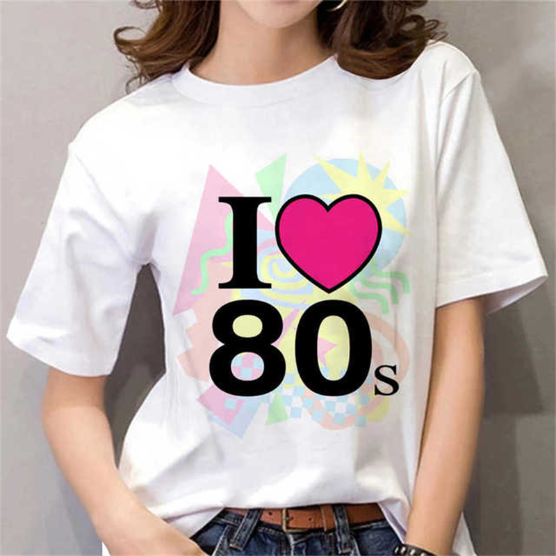 80'ler Kadın Tişörtü Siyah/Bey - Women'S Fashion In The 80S incelemesi ve fiyatı