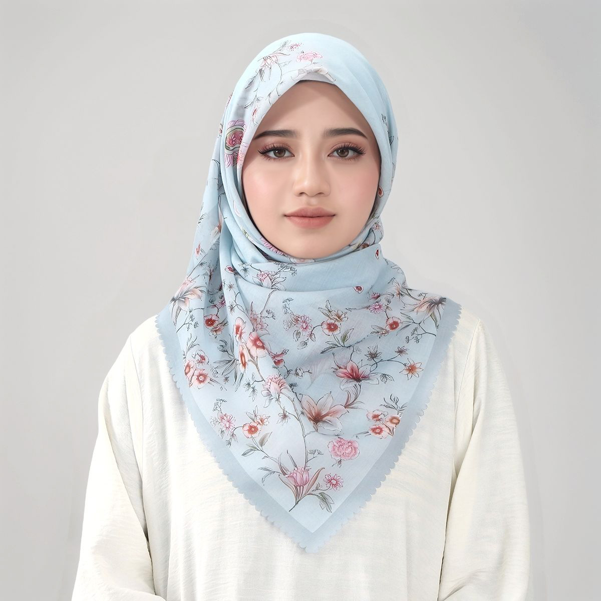 Çiçek Baskılı Dalga Desenli Vi - Women Fashion Malaysia incelemesi ve fiyatı