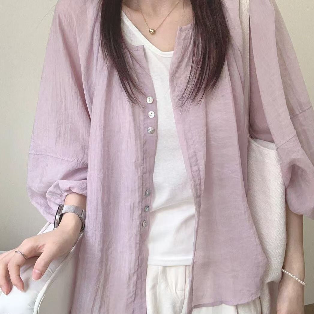 Dik Yaka Gömlek, Kırışık Dokul - Puff Sleeve Blouse incelemesi ve fiyatı